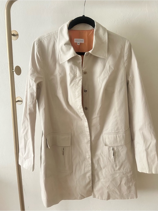 A Pea in the Pod Jackets & Blazers - A Pea in the Pod Maternity Jacket Medium Cream Blazer Lightweight Coat